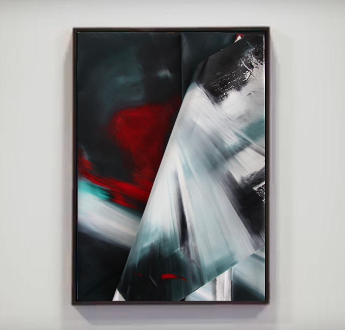 faltung-Faltung Nr. 7-Oil on Canvas - 155 x 110 cm - 2017