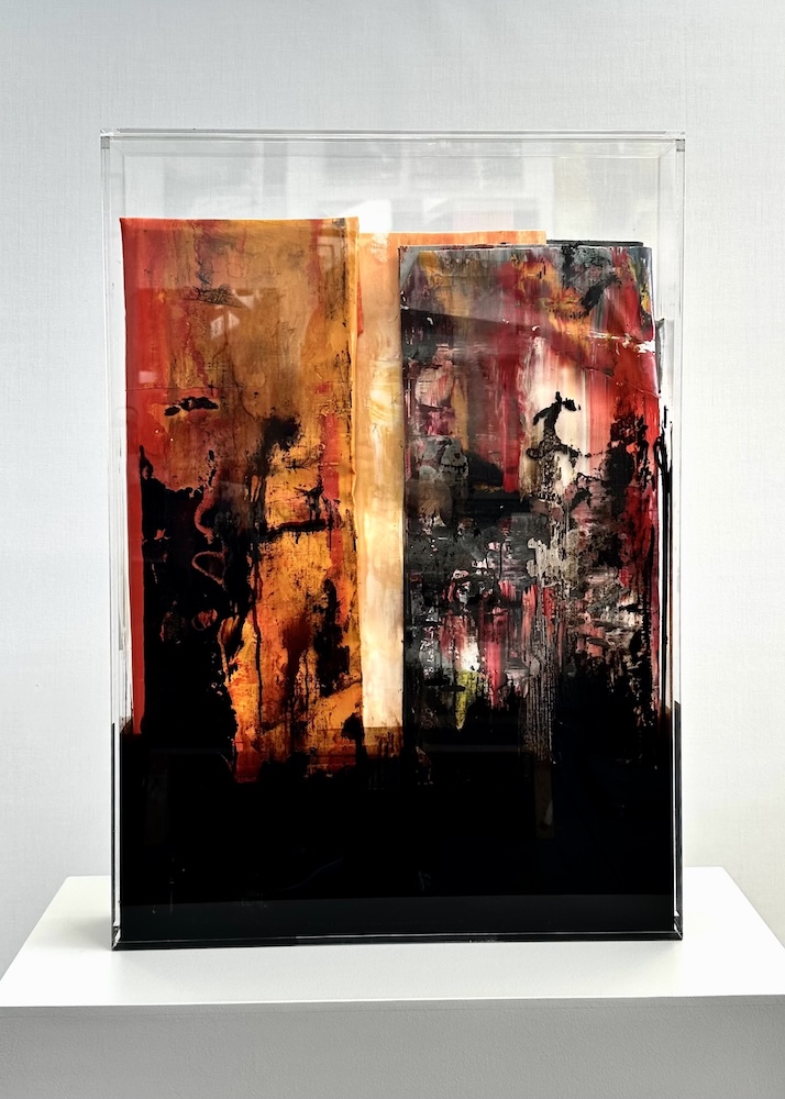 faltung_bitumen-Faltung_Bitumen Nr. 24-Öl auf leinen und Bitumen - 85 x 60 x 9 cm - 2026 2