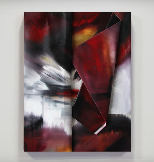 faltung-Faltung Nr. 8-Öl auf Leinwand - 133 x 103 cm - 2017